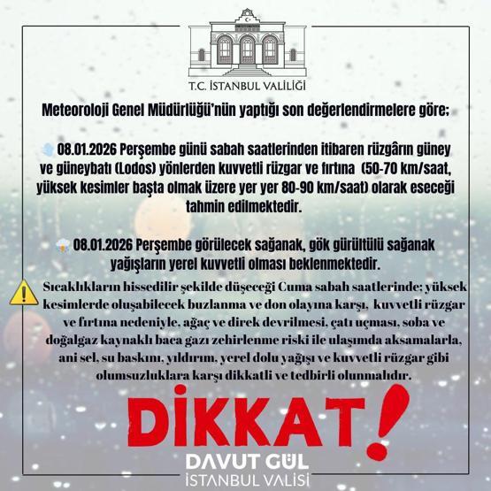 İSTANBUL BEYAZA BÜRÜNECEK Valilik ve AKOMdan kritik uyarı: Kar kapıda