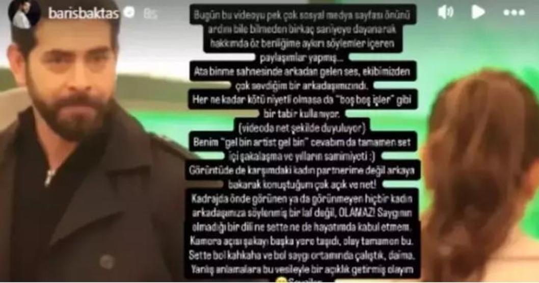 Barış Baktaş’tan Kamera Arkası Görüntüler Hakkında Açıklama: Tamamen Şakalaşmaydı