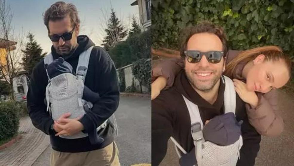 Bebek sevinci Çağrı Çıtanak ve Başak Gümülcinelioğlu ilk aile pozunu paylaştı