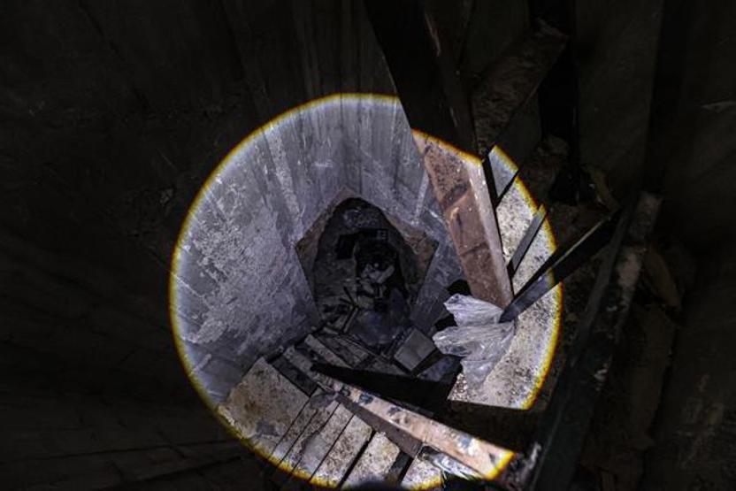 Vinçli mekanizma ile iniliyor İşte Halepteki yer altı tünelleri