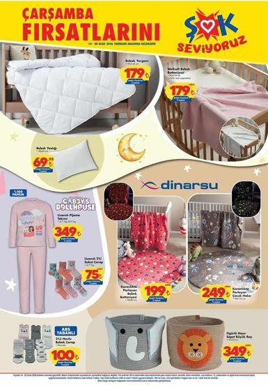 ŞOK 14-20 Ocak kataloğu yayınlandı ŞOKa Anne - Bebek Ürünleri Geliyor