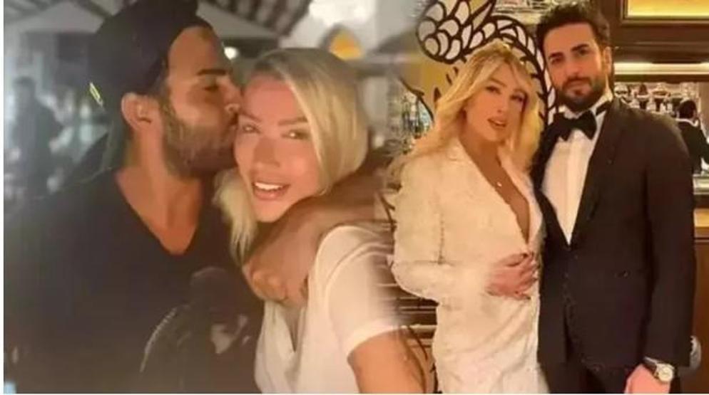 Seda Sayan ve Çağlar Ökten’den gelin-damat şıklığı Gören dönüp bir daha baktı