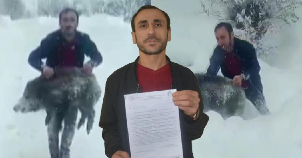 Görüntüler çok konuşulmuştu Domuzu yakalayan vatandaşla ilgili yeni karar