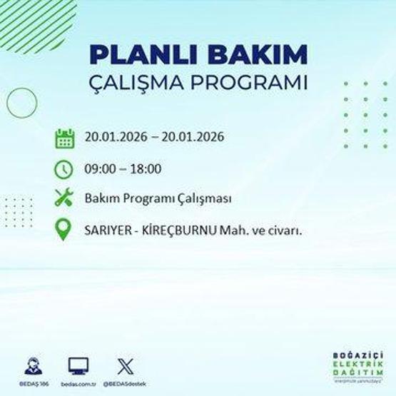 20 OCAK İSTANBUL ELEKTRİK KESİNTİSİ BEDAŞ: İstanbul elektrik kesintisi ne kadar sürecek Kesintiden hangi ilçeler etkilenecek