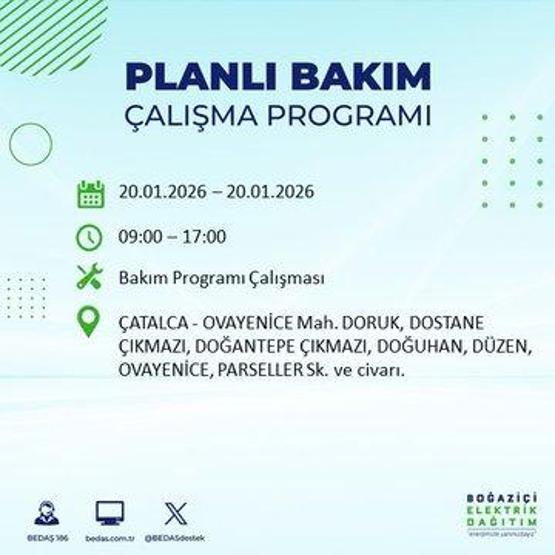 20 OCAK İSTANBUL ELEKTRİK KESİNTİSİ BEDAŞ: İstanbul elektrik kesintisi ne kadar sürecek Kesintiden hangi ilçeler etkilenecek