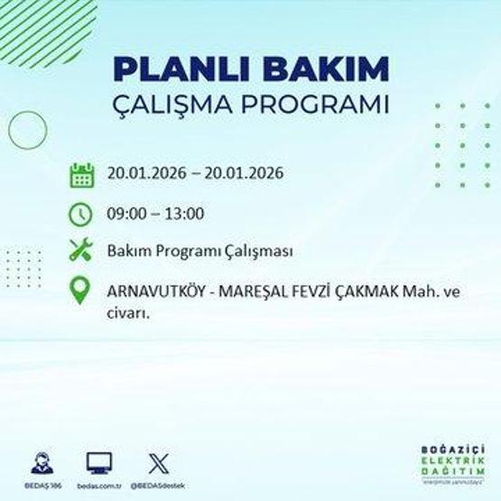 20 OCAK İSTANBUL ELEKTRİK KESİNTİSİ BEDAŞ: İstanbul elektrik kesintisi ne kadar sürecek Kesintiden hangi ilçeler etkilenecek
