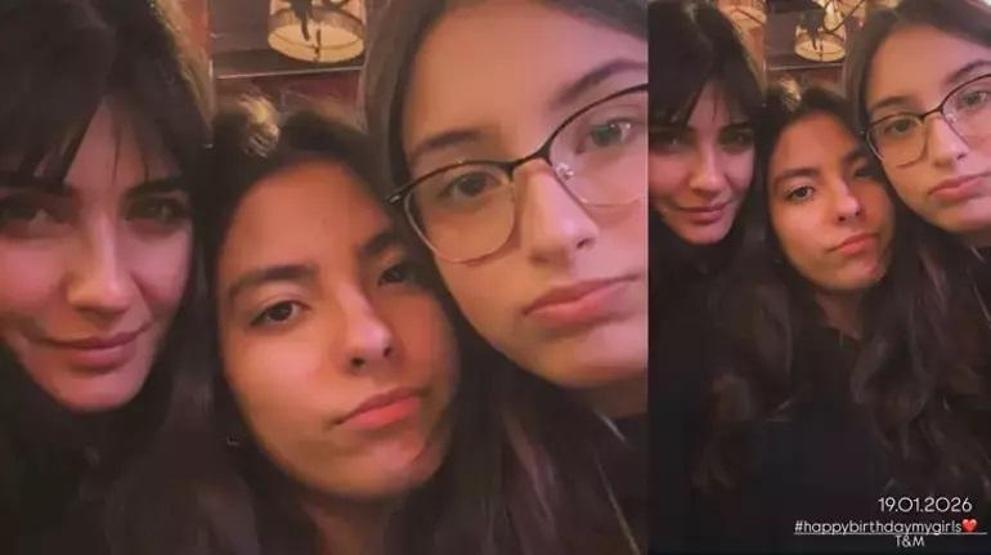 Tuba Büyüküstünün ikiz kızları 14 yaşında İşte Maya ve Toprakın son hali...