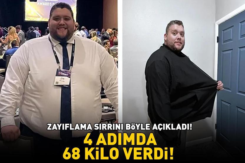 4 ADIMDA 68 KİLO VERDİ Tip 2 diyabet ve tansiyon ilaçlarını bile bıraktı 32 yaşındaki adam zayıflama sırrını açıkladı