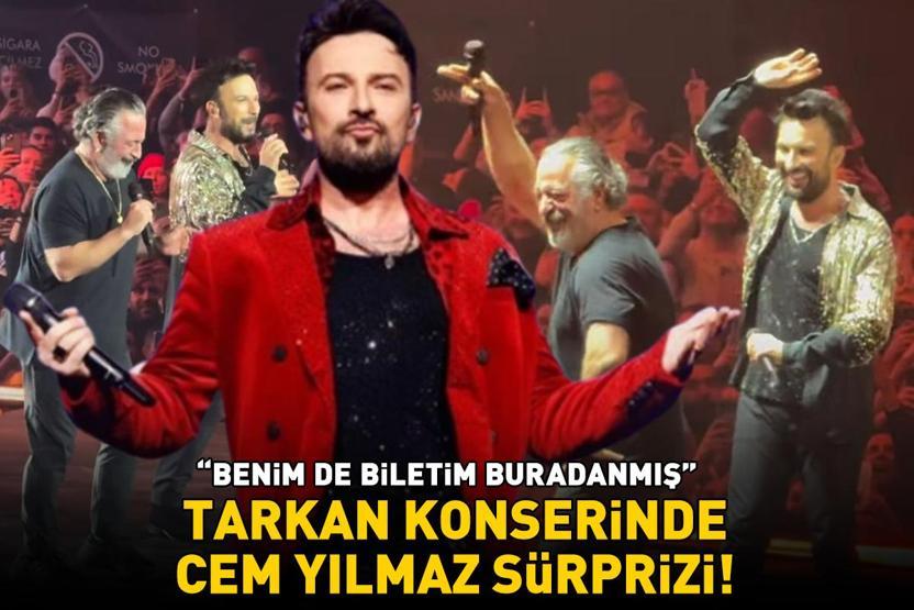 Tarkan konserinde Cem Yılmaz sürprizi Benim de biletim buradanmış