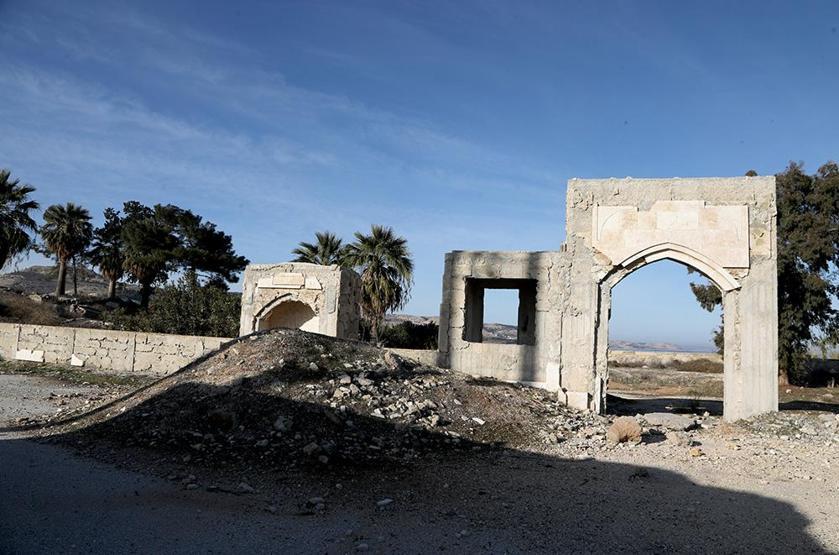 Terörden arındırılan Süleyman Şah Türbesi bölgesi havadan görüntülendi