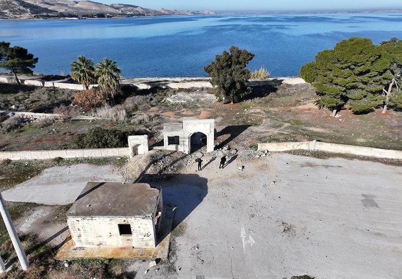 Terörden arındırılan Süleyman Şah Türbesi bölgesi havadan görüntülendi
