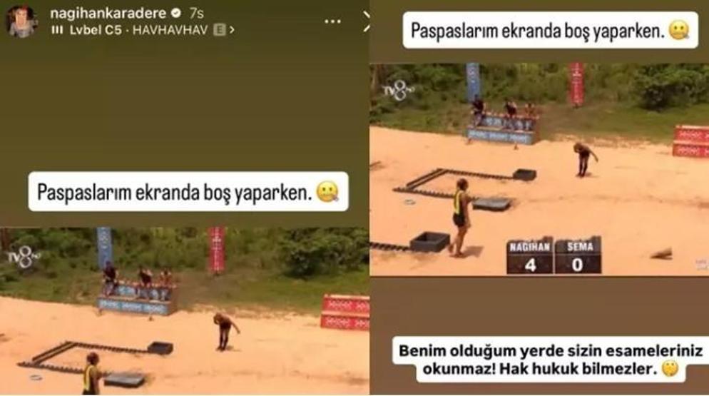 Survivorın Ezeli Rakipleri Arasındaki Gerginlik Yeniden Alevlendi Nagihan Karadereden Sema Aydemire Sert Tepki