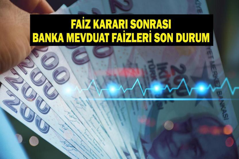 MEVDUAT FAİZİ NE KADAR OLDU Merkez Bankası Faiz Kararı Sonrası 500 Bin TL nin Aylık Mevduat Faizi Getirisi Ne