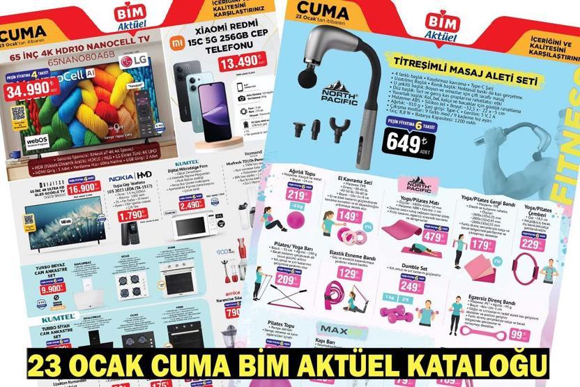 BİM AKTÜEL 23 OCAK 2026| BİMe bu cuma neler geliyor Cuma günü satışa sunulacak BİM kataloğu tam listesi…