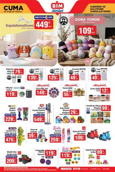 BİM AKTÜEL 23 OCAK 2026| BİMe bu cuma neler geliyor Cuma günü satışa sunulacak BİM kataloğu tam listesi…