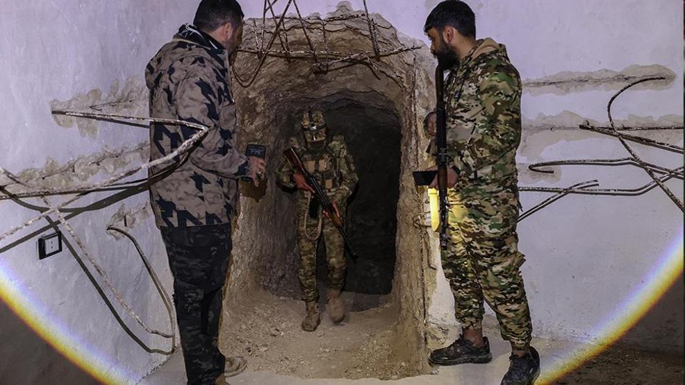 Sivillerin evlerini karargaha çevirmişler Terör örgütü YPGnin tünel ağı ortaya çıktı