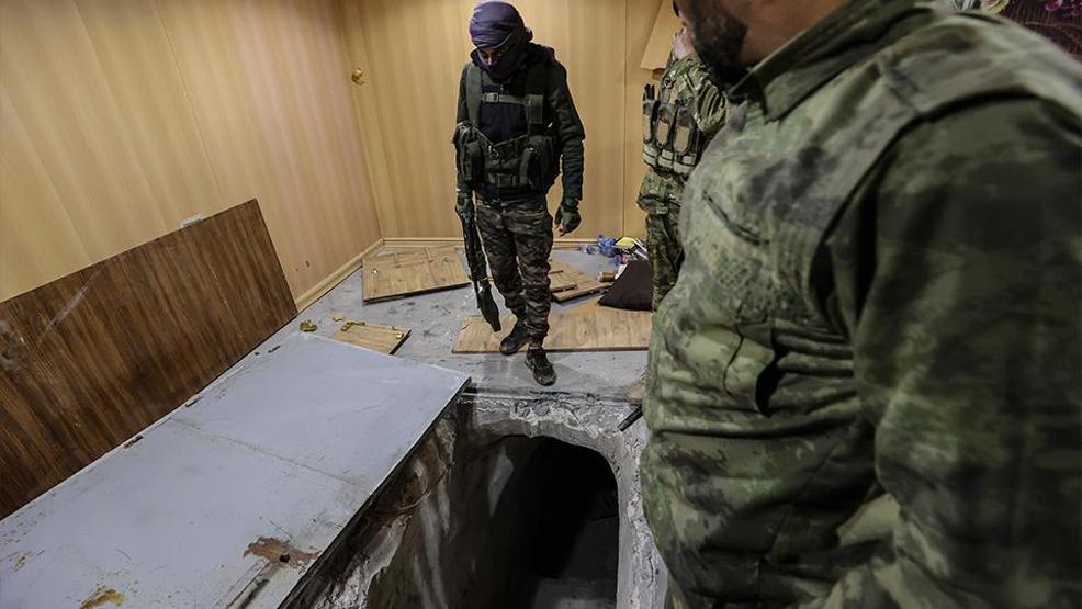 Sivillerin evlerini karargaha çevirmişler Terör örgütü YPGnin tünel ağı ortaya çıktı