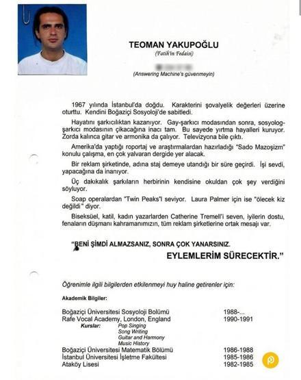 Beni şimdi almazsanız, sonra çok yanarsınız ifadesi dikkat çekmişti TEOMANIN CVSİ SAHTE ÇIKTI