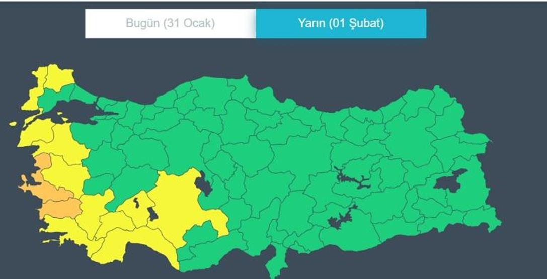 SON DAKİKA | Dikkat 4 gün sürecek... Turuncu ve sarı kodlu alarm Kar yağışı, kuvvetli sağanak ve fırtına alarmı