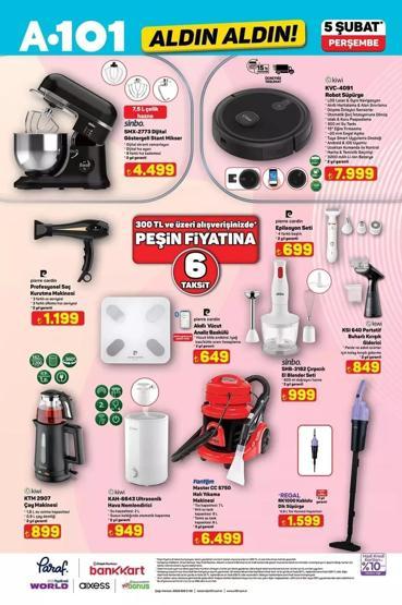 A101 5 ŞUBAT ALDIN ALDIN KATALOĞU A101de bu hafta neler var A101 Aldın Aldın 5 Şubat kataloğu tamamı