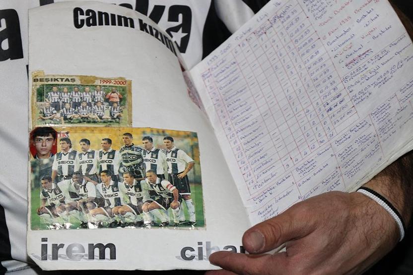 Böyle taraftar görülmedi: 25 yıldır Beşiktaşın her maçını tek tek not ediyor