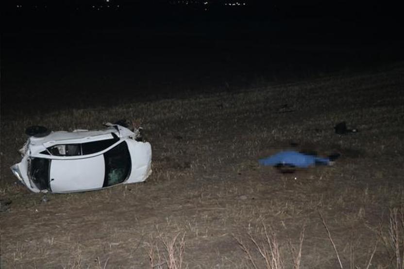 Kayseri’de otomobil şarampole yuvarlandı: 1 ölü, 4 yaralı