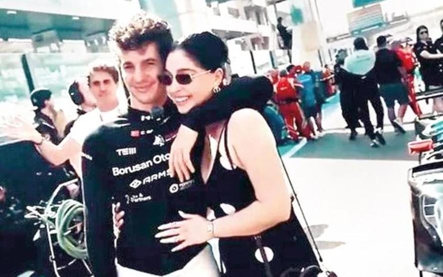 Dubaide Cemre Morali Yarış Öncesi Romantik Anlar