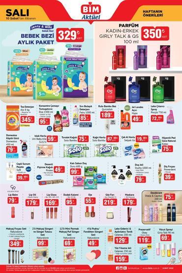 BUGÜN RAFLARDA BİM aktüel kataloğu 10 Şubat 2026 Salı… Bu hafta BİM aktüel ürünleri 3 sayfa olacak