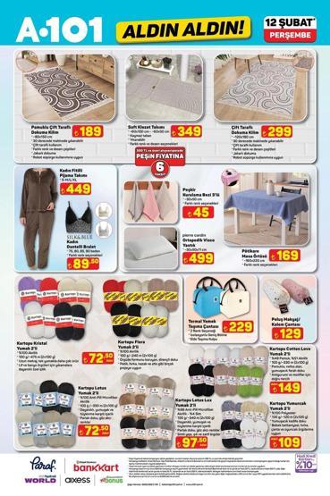 A101 AKTÜEL KATALOĞU 12 ŞUBAT 2026: Bu Hafta Neler İndirimde Beyaz Eşyadan Elektrikli Motosiklete, Mutfak İhtiyaçlarından Masa ve Koltuk Takımına A101 Hayırlı Ramazanlar Aldın Aldın Kataloğu 12 Şubat 2026