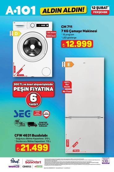A101 AKTÜEL KATALOĞU 12 ŞUBAT 2026: Bu Hafta Neler İndirimde Beyaz Eşyadan Elektrikli Motosiklete, Mutfak İhtiyaçlarından Masa ve Koltuk Takımına A101 Hayırlı Ramazanlar Aldın Aldın Kataloğu 12 Şubat 2026