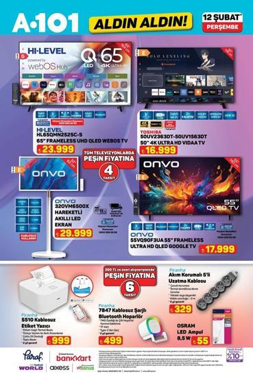 A101 AKTÜEL KATALOĞU 12 ŞUBAT 2026: Bu Hafta Neler İndirimde Beyaz Eşyadan Elektrikli Motosiklete, Mutfak İhtiyaçlarından Masa ve Koltuk Takımına A101 Hayırlı Ramazanlar Aldın Aldın Kataloğu 12 Şubat 2026