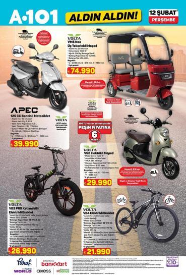 A101 AKTÜEL KATALOĞU 12 ŞUBAT 2026: Bu Hafta Neler İndirimde Beyaz Eşyadan Elektrikli Motosiklete, Mutfak İhtiyaçlarından Masa ve Koltuk Takımına A101 Hayırlı Ramazanlar Aldın Aldın Kataloğu 12 Şubat 2026