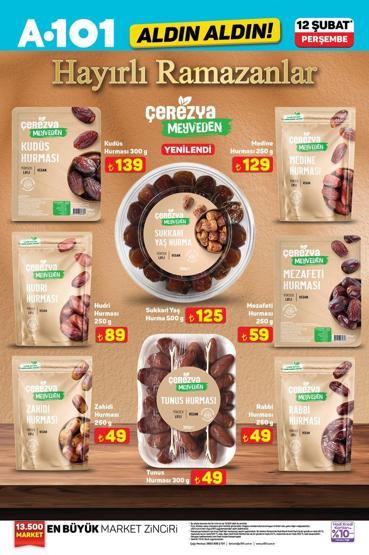 A101 AKTÜEL KATALOĞU 12 ŞUBAT 2026: Bu Hafta Neler İndirimde Beyaz Eşyadan Elektrikli Motosiklete, Mutfak İhtiyaçlarından Masa ve Koltuk Takımına A101 Hayırlı Ramazanlar Aldın Aldın Kataloğu 12 Şubat 2026