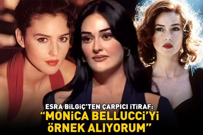 Zamansız güzelliğin simgesi Esra Bilgiçten çarpıcı itiraf: Monica Bellucciyi örnek alıyorum