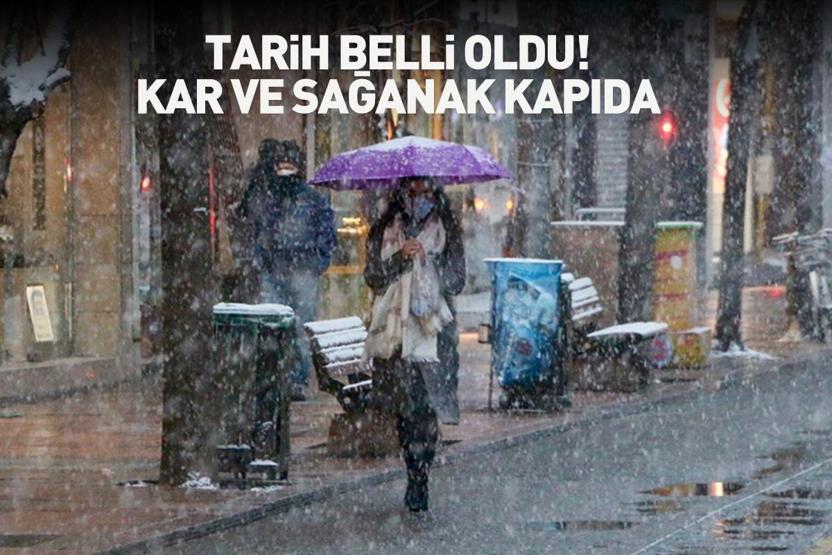 Dikkat Tarih belli oldu: Meteoroloji uyardı: Kar ve sağanak kapıda