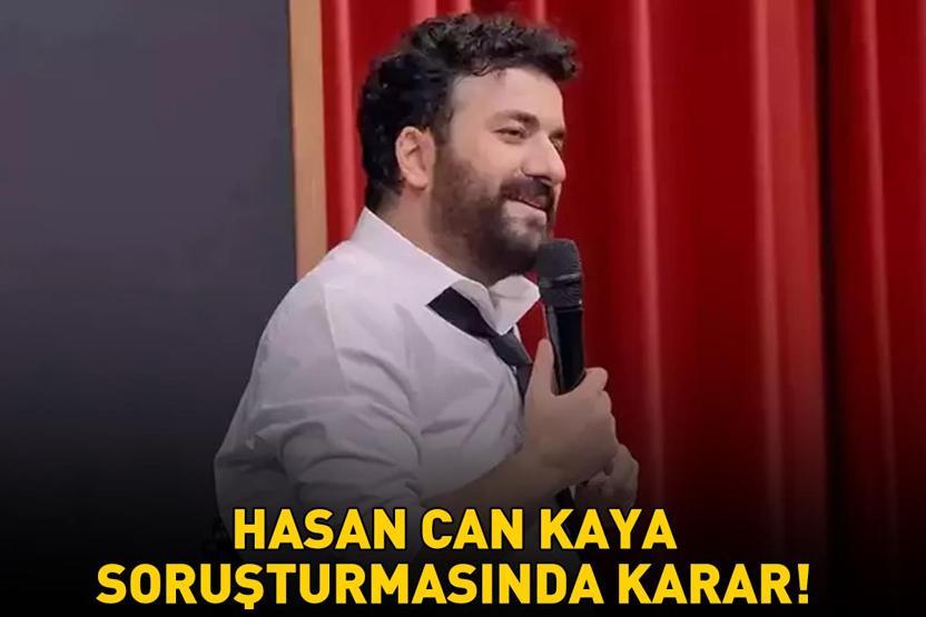 ÖZÜR ILETII YAYIMLAMIŞTI Hasan Can Kaya’ya yönelik sualşturma bakın ne şekilde neticelandı