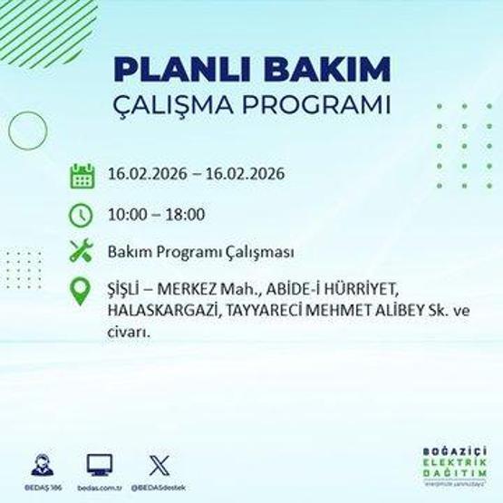 16 ŞUBAT İSTANBUL ELEKTRİK KESİNTİSİ BEDAŞ: İstanbulda Elektrikler Ne Zaman Gelecek 23 İlçede Saatler Süren Kesinti Yaşanacak