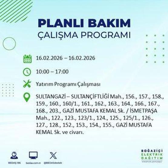 16 ŞUBAT İSTANBUL ELEKTRİK KESİNTİSİ BEDAŞ: İstanbulda Elektrikler Ne Zaman Gelecek 23 İlçede Saatler Süren Kesinti Yaşanacak