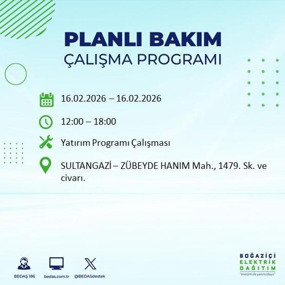 16 ŞUBAT İSTANBUL ELEKTRİK KESİNTİSİ BEDAŞ: İstanbulda Elektrikler Ne Zaman Gelecek 23 İlçede Saatler Süren Kesinti Yaşanacak
