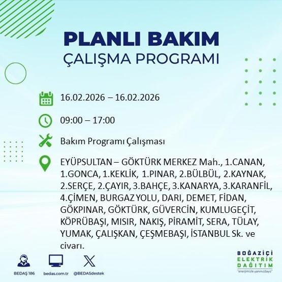 16 ŞUBAT İSTANBUL ELEKTRİK KESİNTİSİ BEDAŞ: İstanbulda Elektrikler Ne Zaman Gelecek 23 İlçede Saatler Süren Kesinti Yaşanacak
