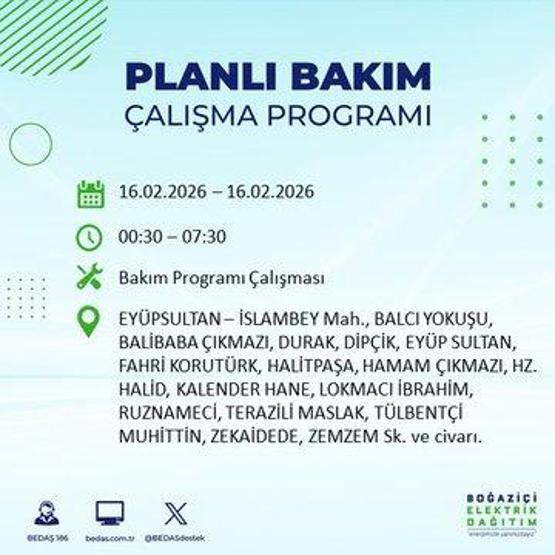 16 ŞUBAT İSTANBUL ELEKTRİK KESİNTİSİ BEDAŞ: İstanbulda Elektrikler Ne Zaman Gelecek 23 İlçede Saatler Süren Kesinti Yaşanacak