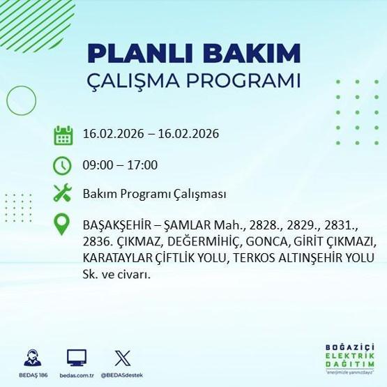 16 ŞUBAT İSTANBUL ELEKTRİK KESİNTİSİ BEDAŞ: İstanbulda Elektrikler Ne Zaman Gelecek 23 İlçede Saatler Süren Kesinti Yaşanacak