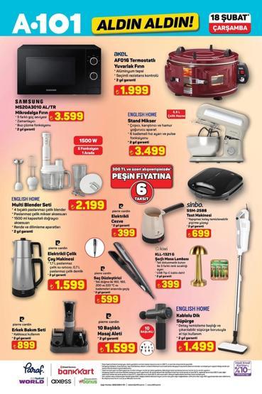 A101 19 ŞUBAT AKTÜEL KATALOĞU: Bu Hafta A101 Aldın Aldın Aktüel Kataloğunda Neler Var