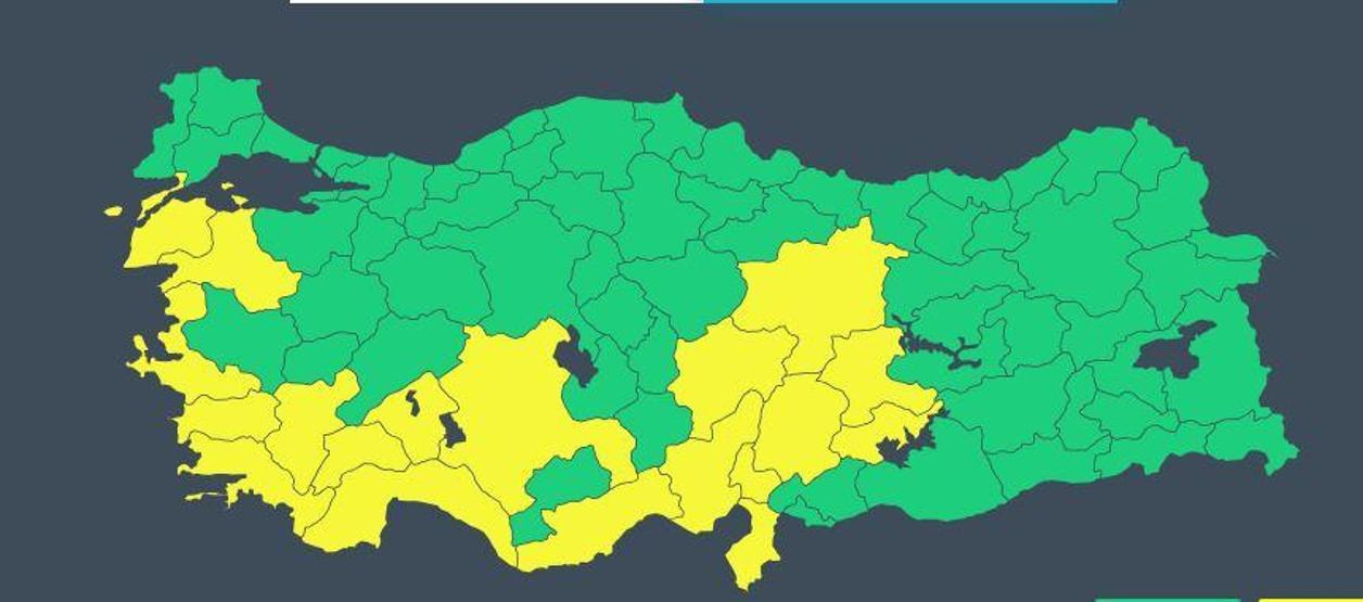 Dikkat Meteoroloji uyardı: 19 kent için alarm verdi Kuvvetli geliyor