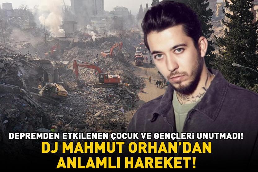 DJ Mahmut Orhandan manalı hareket 6 Şubat depremlerinden tesirlenen çocuk ve gençleri unutmadı