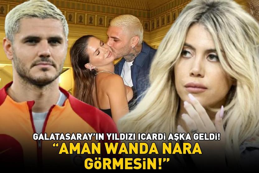 Galatasarayın yıldızı Mauro Icardi aşka geldi Çırağan Sarayında hissi poz AMAN WANDA NARA GÖRMESİN
