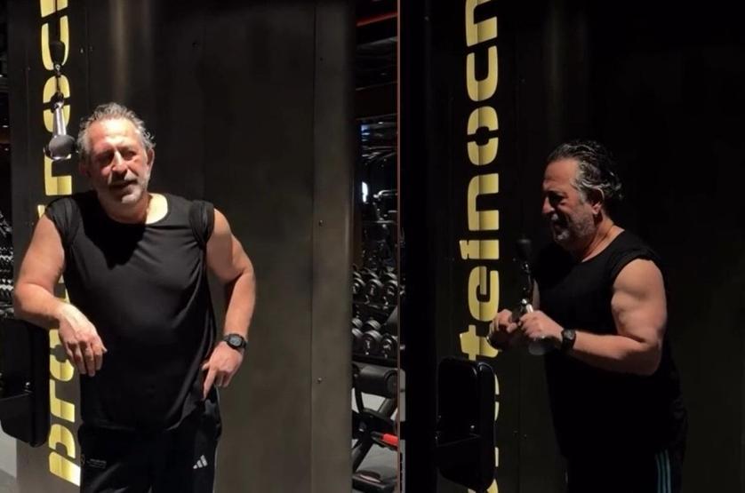 Aldığı kilolar ilgi çekmişti Cem Yılmaz, kendini spora verdi İşte oğullar hali...