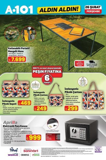 26 Şubat A101 Aktüel Kataloğu Yayında A101 Bu Hafta Ne Getiriyor Tiny House, Motosiklet, TV ve Mutfak Ürünlerinde Büyük Kampanya 26 Şubat Perşembe Aldın Aldın İndirimi Yine Dolu Dolu