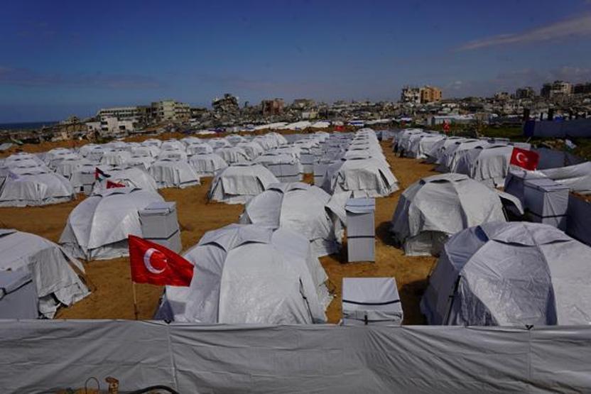 Gazzeden Yıldız Tilbeye teşekkür 2. çadır kenti açıldı