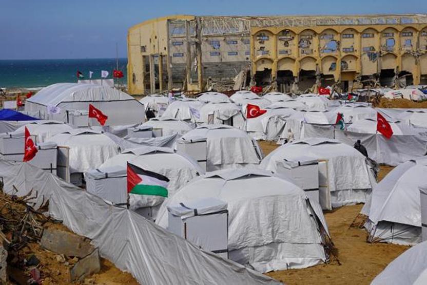 Gazzeden Yıldız Tilbeye teşekkür 2. çadır kenti açıldı